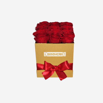 Vörös rózsadoboz – ÖRÖK – Kocka – Kicsi