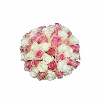 Nagy gömb rózsadoboz – Kerek Friss virágból
